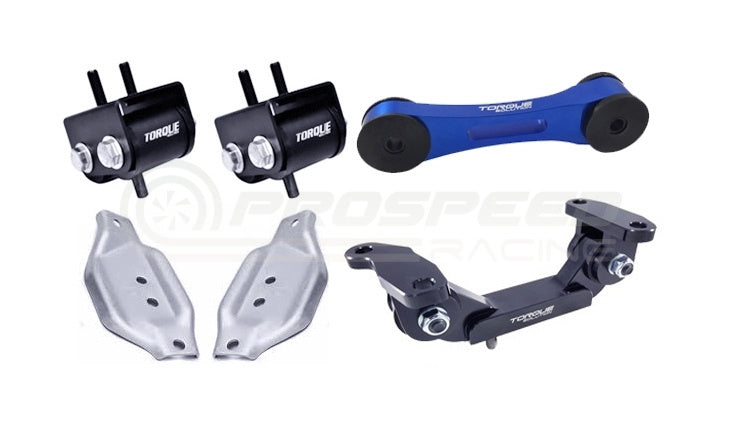 Torque Solution Engine / Trans / Blue Pitch Mount Kit w/ Mount Plates