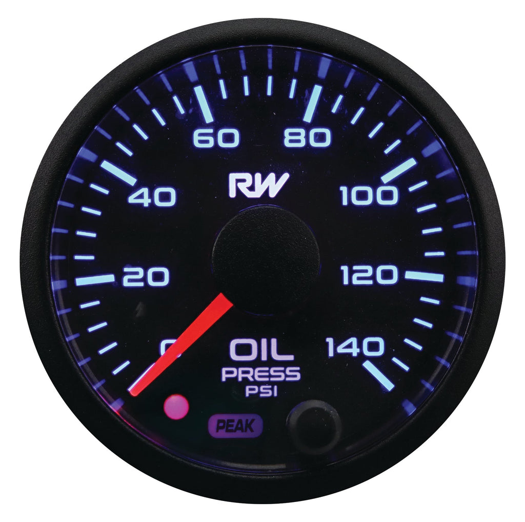 Raceworks 52mm Electronic Oil Pressure Gauge