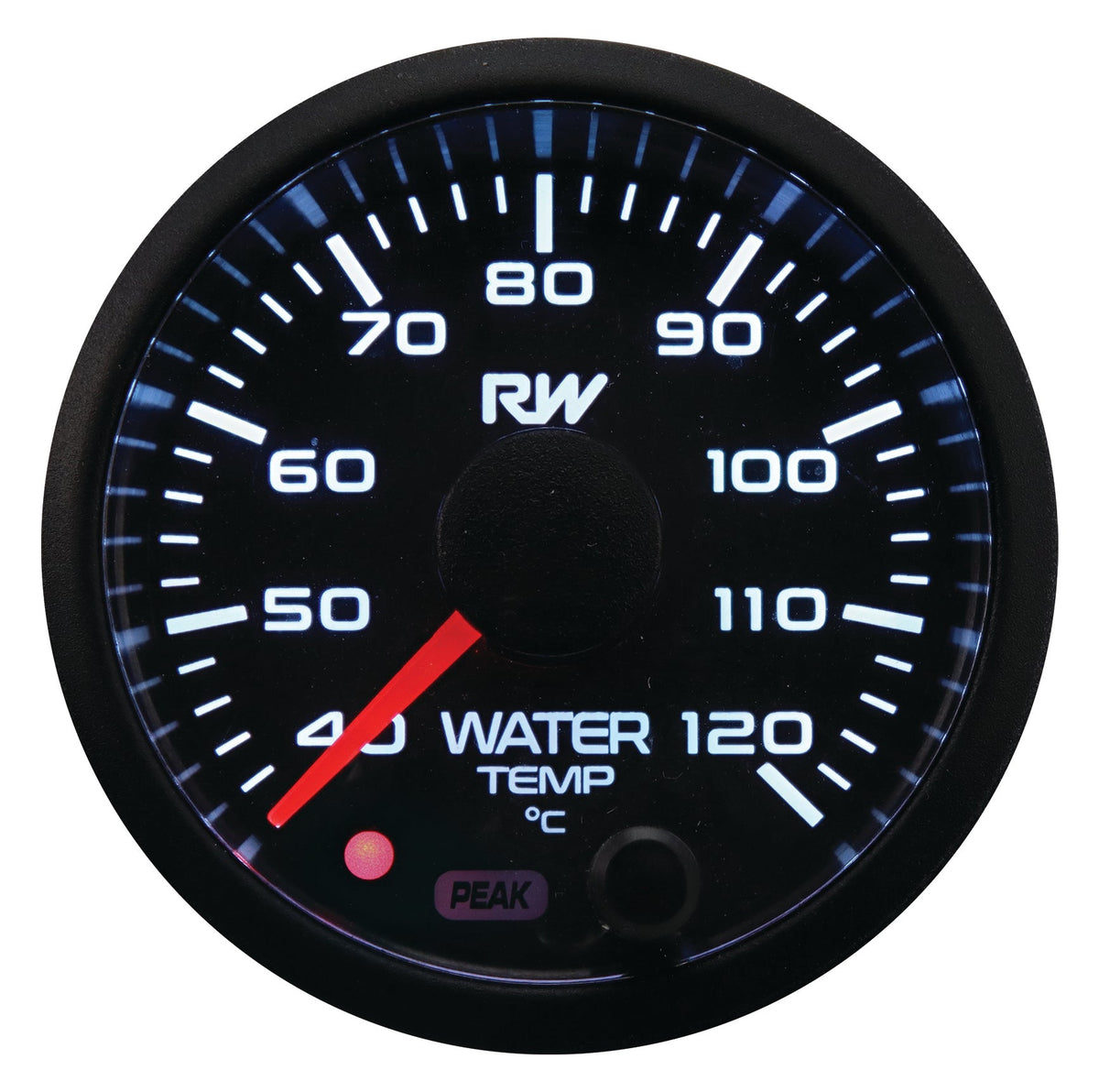 Raceworks 52mm Electronic Water Temperature Gauge