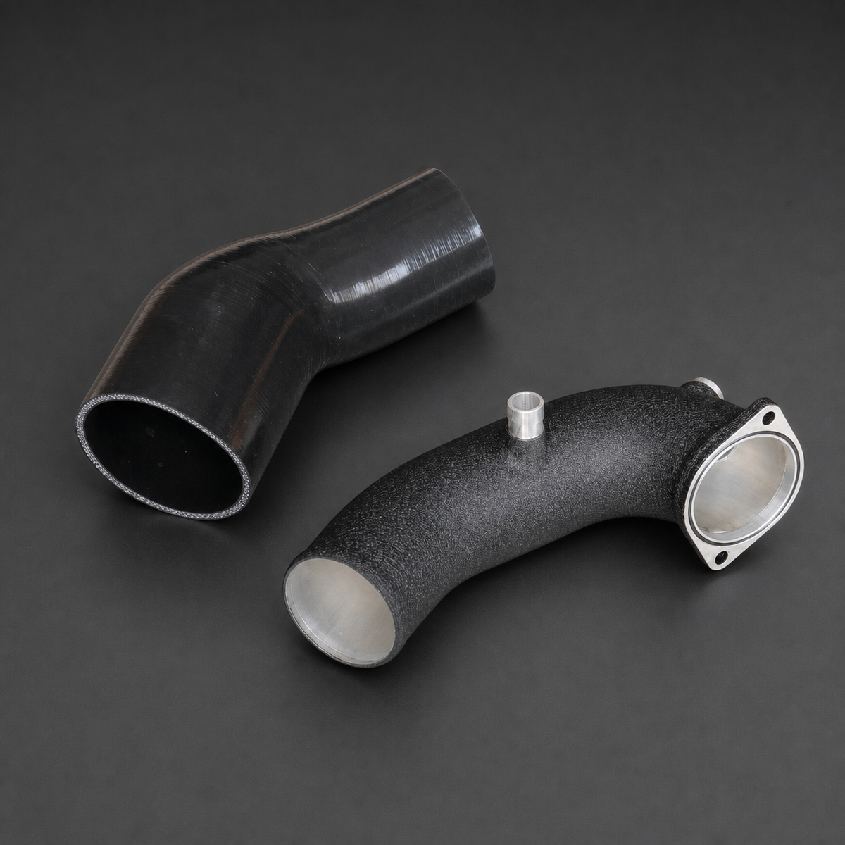 VCTR Performance Audi S4/S5 B9 3.0 TFSI Aluminium Turbo Inlet & Intake Hose – front three-quarter view