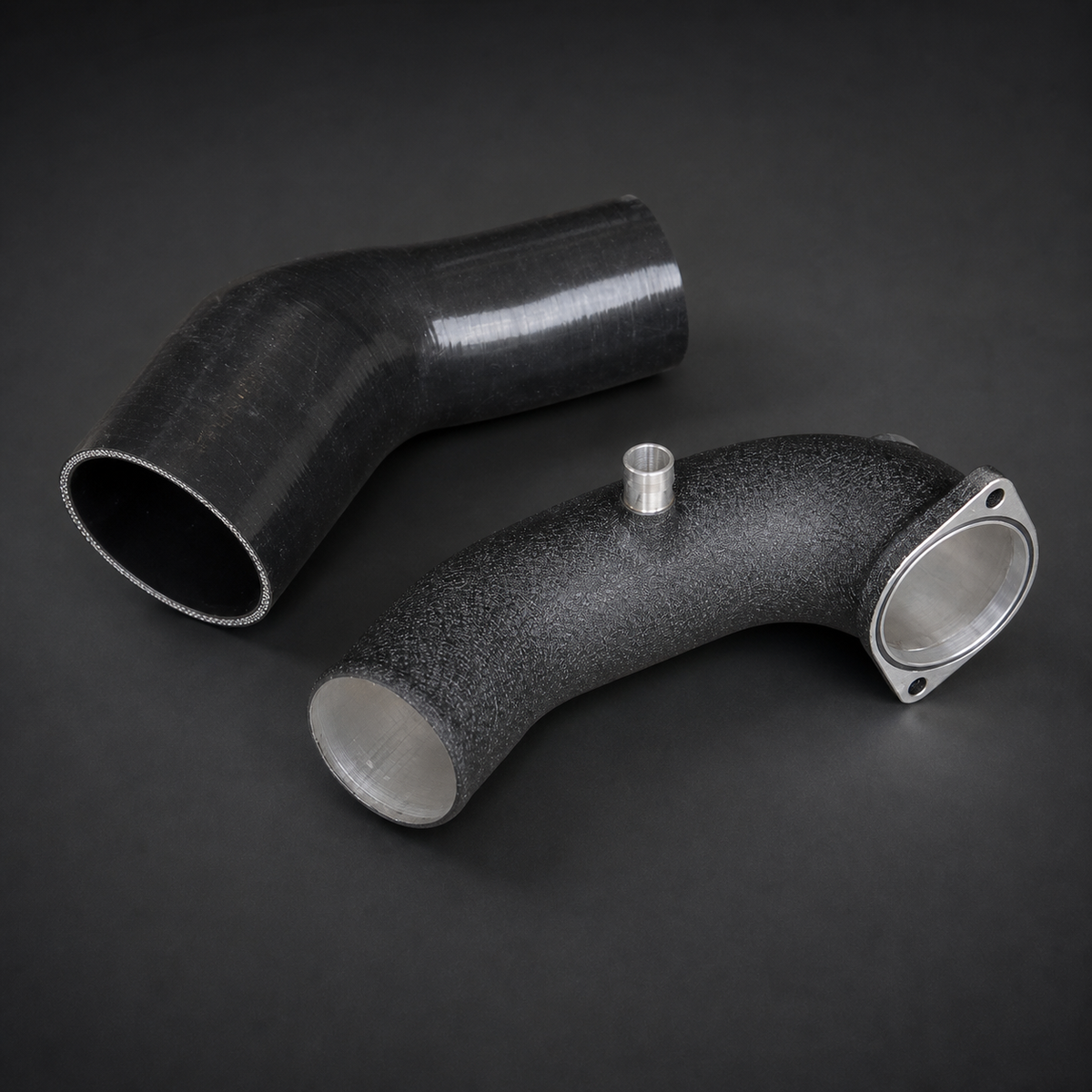 VCTR Performance Audi S4/S5 B9 3.0 TFSI Aluminium Turbo Inlet & Intake Hose – side three-quarter view
