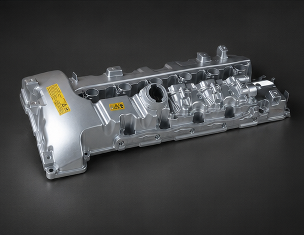 VCTR Performance BMW N54 Aluminium Valve Cover & Gasket – side three-quarter view