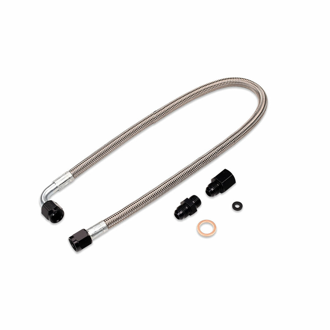 IAG IAG High Pressure Braided Power Steering Line (Rotated Turbo Routing)