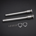VCTR Performance Audi RS3 8V/TTRS 8S 2.5 TFSI Catted Mid Pipes – front three-quarter view