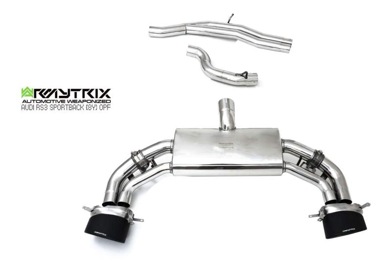 Armytrix Stainless Steel Valvetronic Cat Back Exhaust System - Audi RS3 8Y Sportback - AUR8Y-C