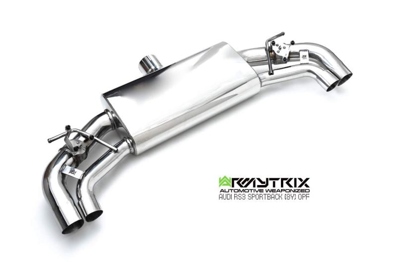 Armytrix Stainless Steel Valvetronic Cat Back Exhaust System - Audi RS3 8Y Sedan - AUR8Y4-C