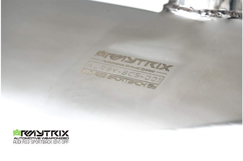 Armytrix Stainless Steel Valvetronic Cat Back Exhaust System - Audi RS3 8Y Sportback - AUR8Y-C