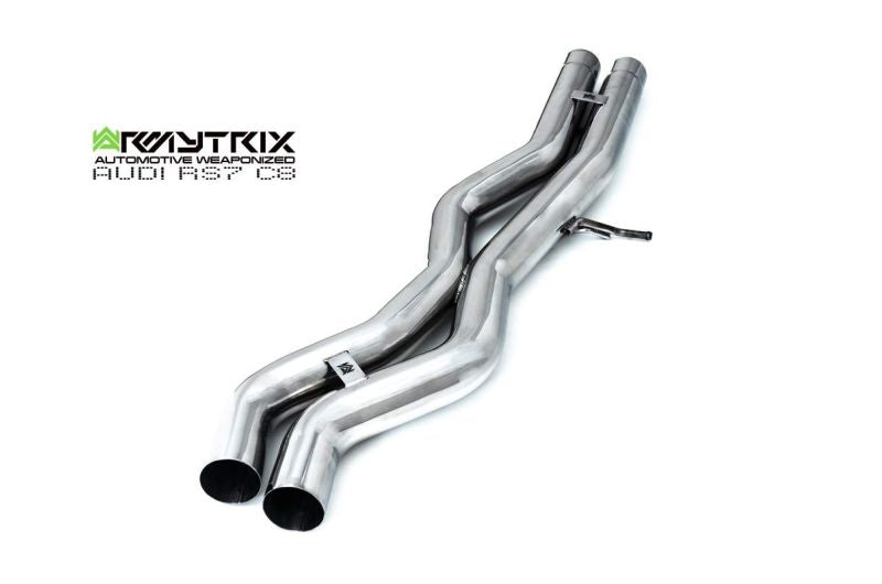 Armytrix Stainless Steel Valvetronic Cat Back Exhaust System - Audi RS6/RS7 C8, Carbon Fibre Tip Option - AUC8R-DC18
