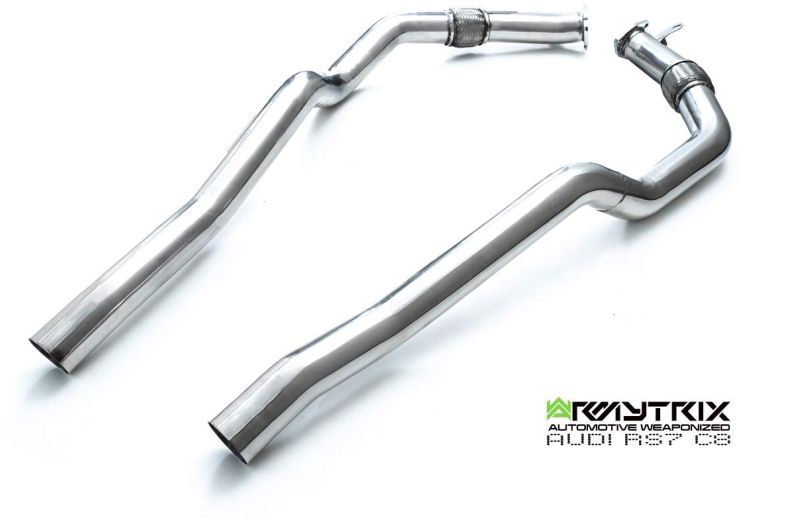 Armytrix Stainless Steel Valvetronic Cat Back Exhaust System - Audi RS6/RS7 C8, Carbon Fibre Tip Option - AUC8R-DC18