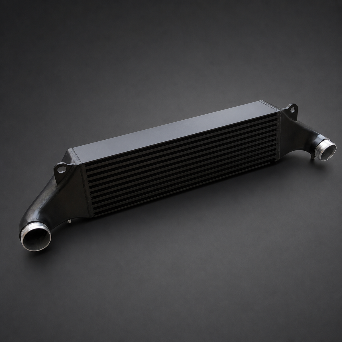 VCTR Performance Audi RS3 8V/TTRS 8S EVO1 Intercooler — Black – elevated top view
