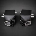 VCTR Performance BMW M5/M6 F10/F12/F13 S63 Twin Intercooler Upgrade — Black – front three-quarter view