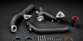 VCTR Performance Audi S4/S5 B9 Post-Throttle Charge Pipe — Black – front three-quarter view