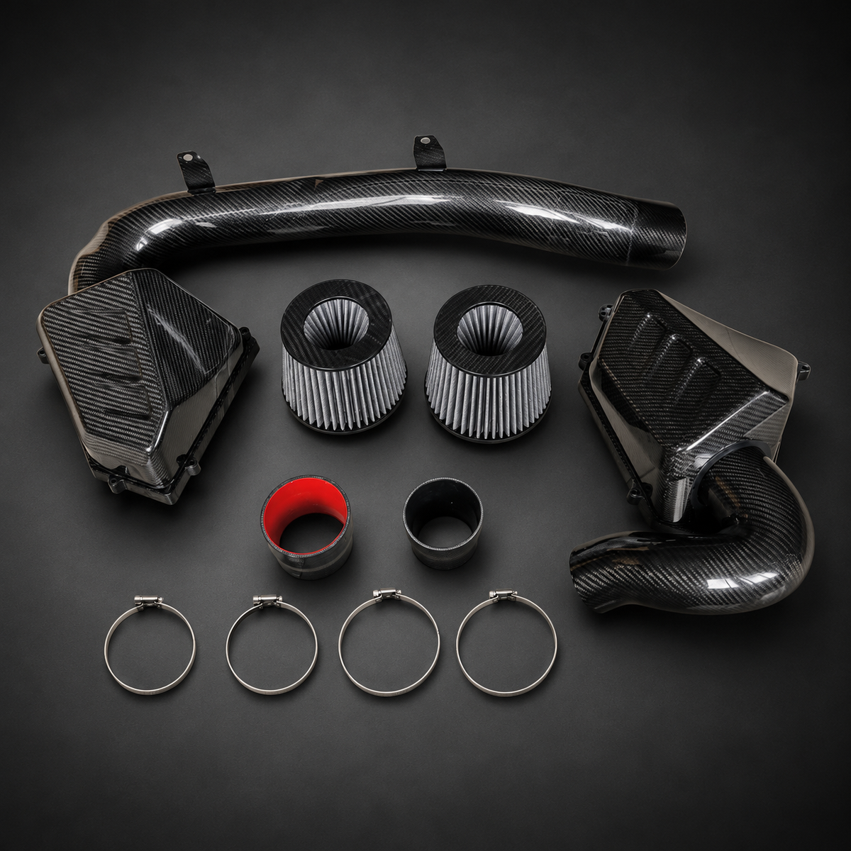 VCTR Performance BMW M2/M3/M4 G8X S58 Dry Carbon Fibre Intake System — studio view 1
