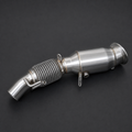 VCTR Performance BMW N20 F-Series 63 mm Catted Downpipe – front three-quarter view