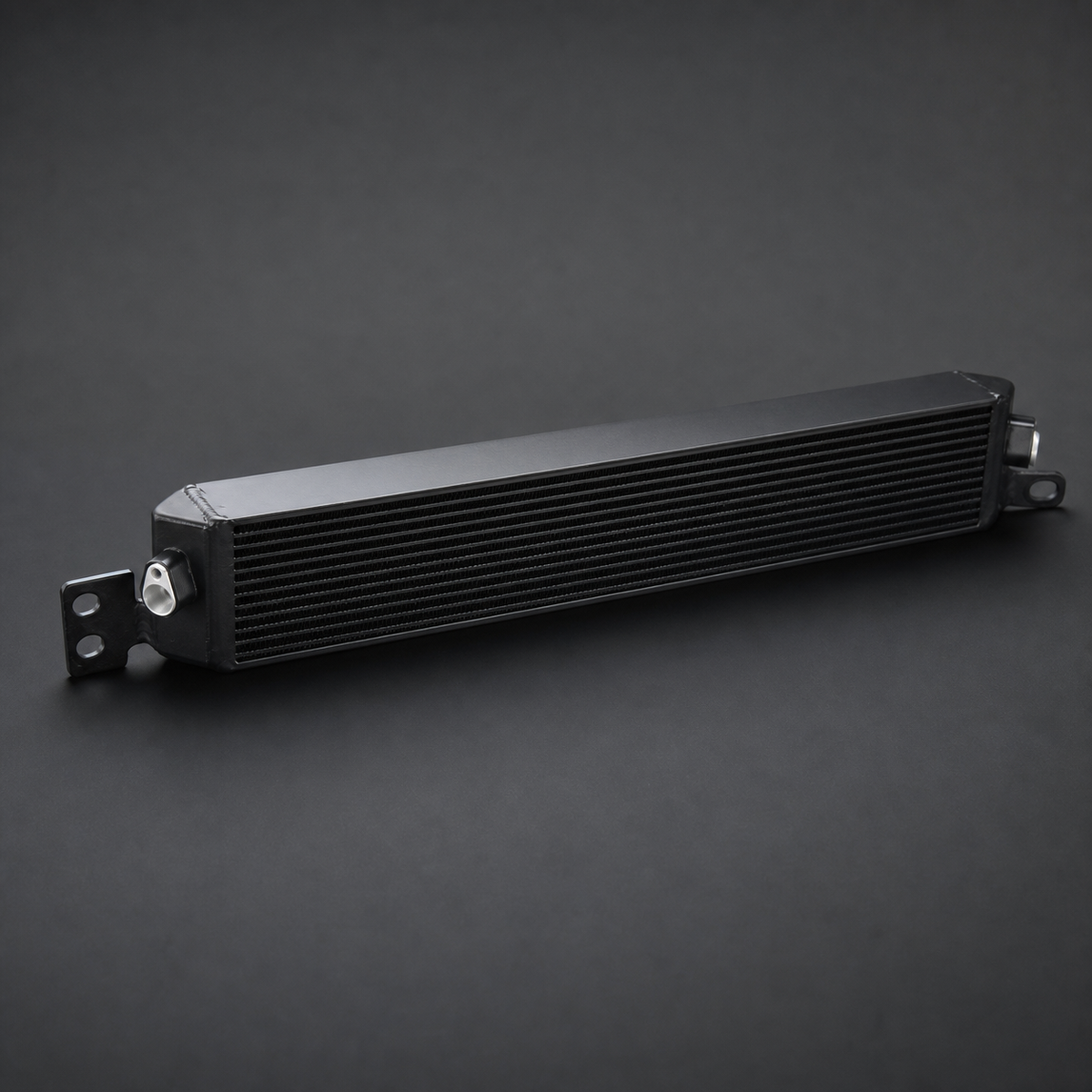 VCTR Performance BMW M3 E90/E92 S65 Oil Cooler – side three-quarter view