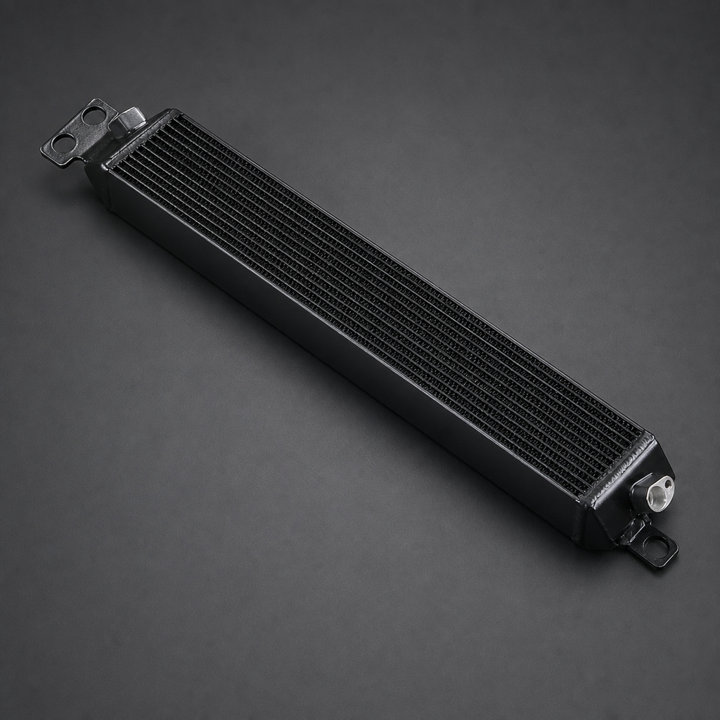 VCTR Performance BMW M3 E90/E92 S65 Oil Cooler – elevated top view