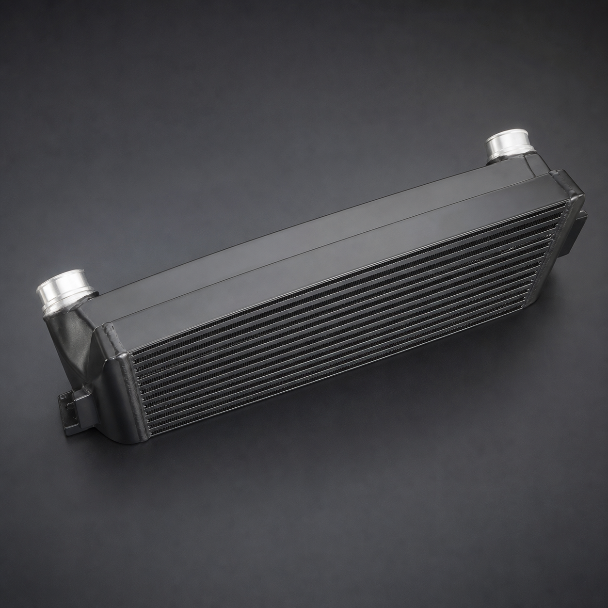 VCTR Performance BMW M135i/M235i/335i/435i F-Series Bar-and-Plate Intercooler – elevated top view