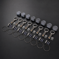 VCTR Performance BMW N63/S63 V8 Forged H-Beam Connecting Rod Set – front three-quarter view