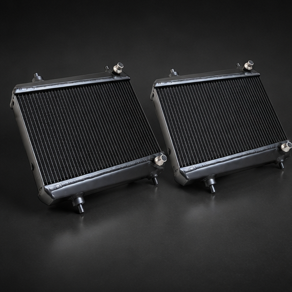 VCTR Performance BMW M2/M3/M4 G87/G80/G82 S58 Auxiliary Radiator – front three-quarter view