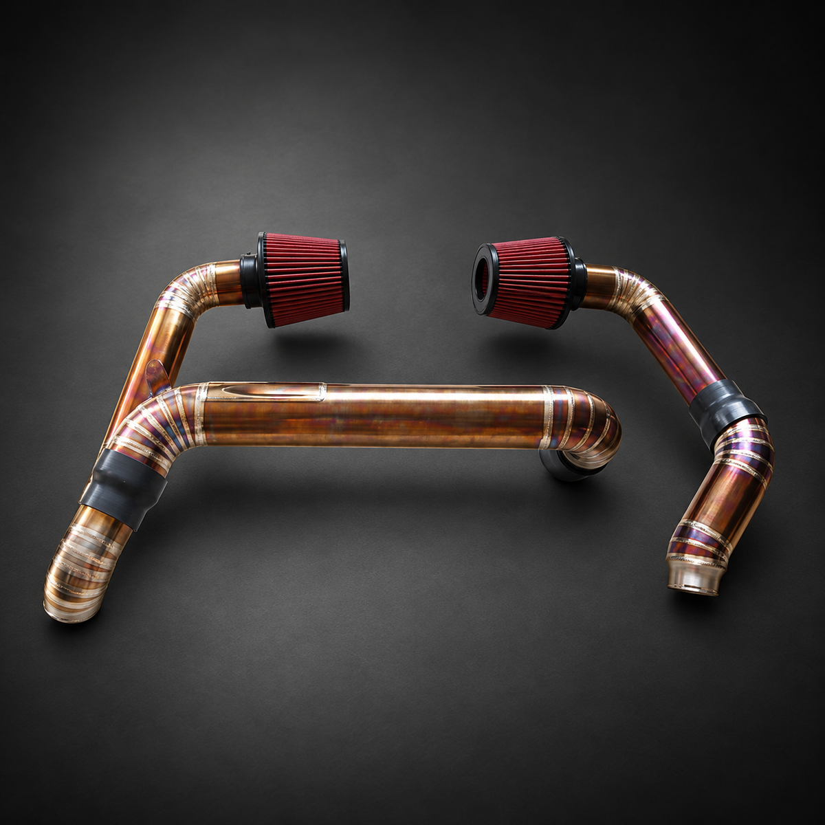 VCTR Performance BMW M2/M3/M4 G8X S58 Titanium Front Mount Intake — studio view 3