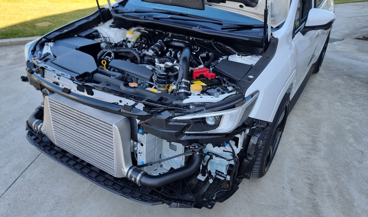 Process West Stage 2 100mm Front Mount Intercooler Kit w/Raw Finish Core