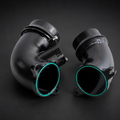 VCTR Performance BMW X3 M/X4 M F97/F98 S58 Billet Turbo Inlets – front three-quarter view