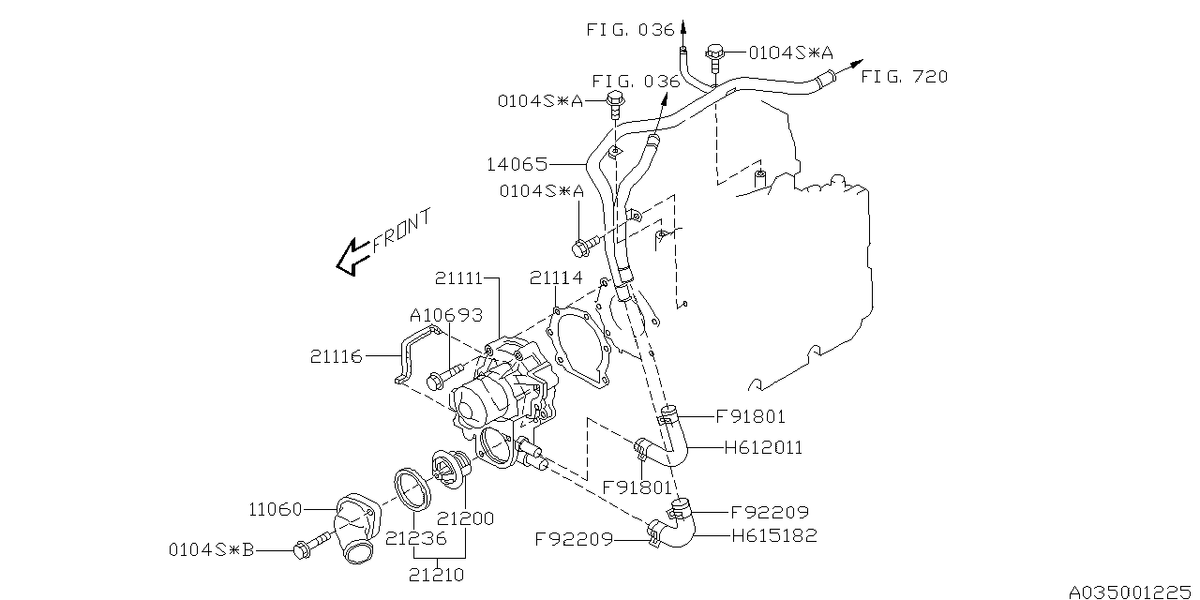 Subaru Genuine Water Pump image 3