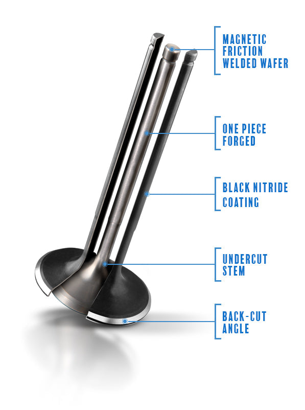 Supertech Inconel Exhaust Valves Standard Size - Set of 8 image 2