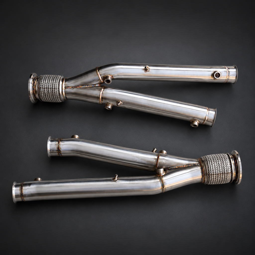 VCTR Performance Lamborghini Aventador SVJ 6.5L V12 Downpipe Kit — view 1