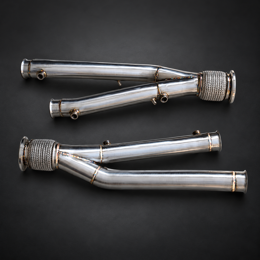 VCTR Performance Lamborghini Aventador SVJ 6.5L V12 Downpipe Kit — view 2