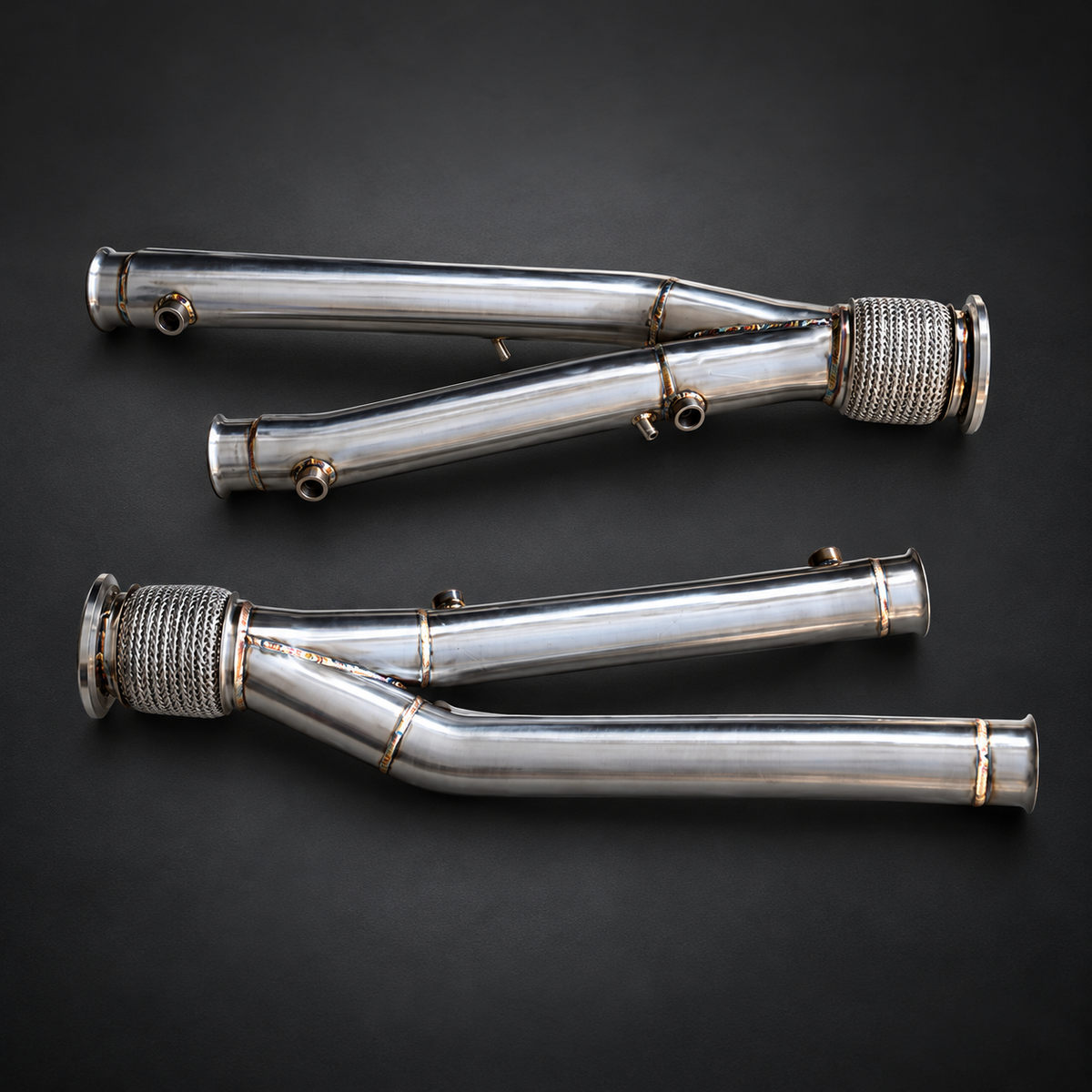 VCTR Performance Lamborghini Aventador SVJ 6.5L V12 Downpipe Kit — view 2