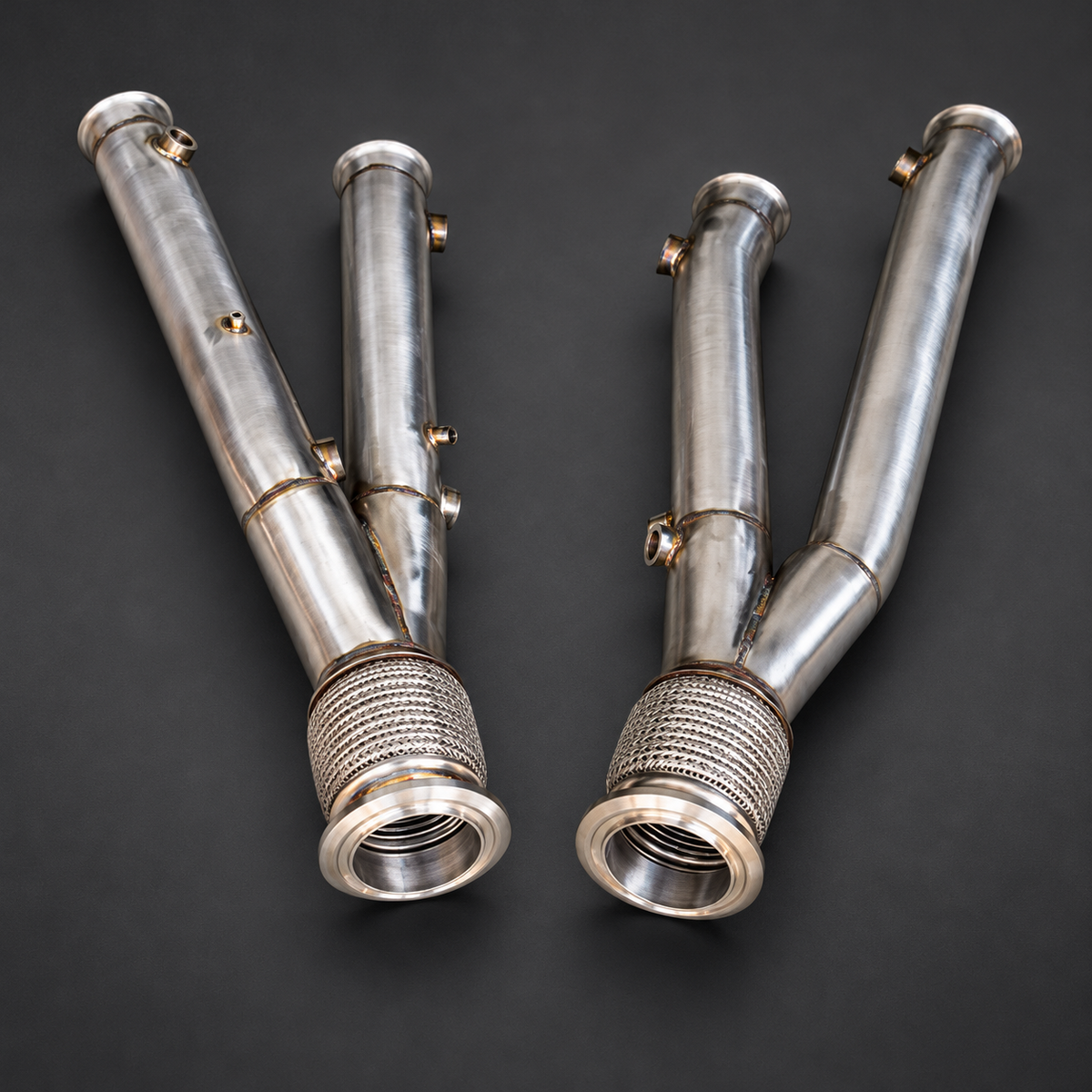 VCTR Performance Lamborghini Aventador SVJ 6.5L V12 Downpipe Kit — view 3