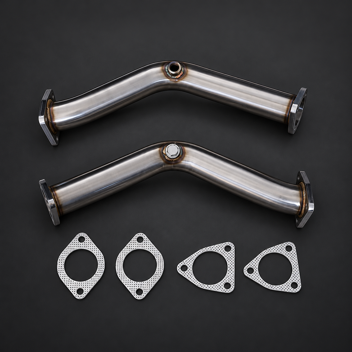 VCTR Performance Nissan 350Z / Infiniti G35 VQ35DE Exhaust Pipe Kit — RWD — view 1