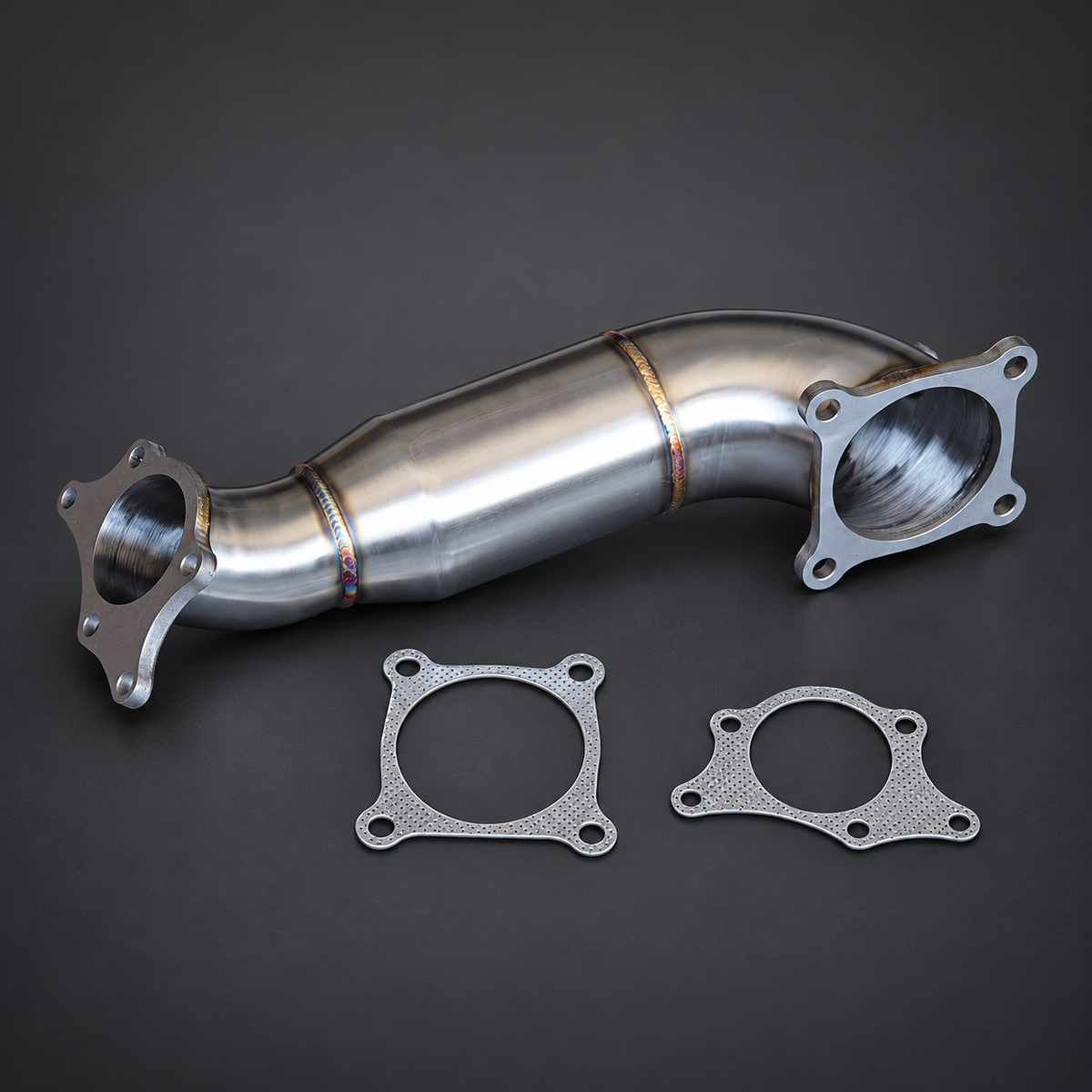 VCTR Performance Honda Civic Type R FK8 Catted Downpipe Kit — view 1