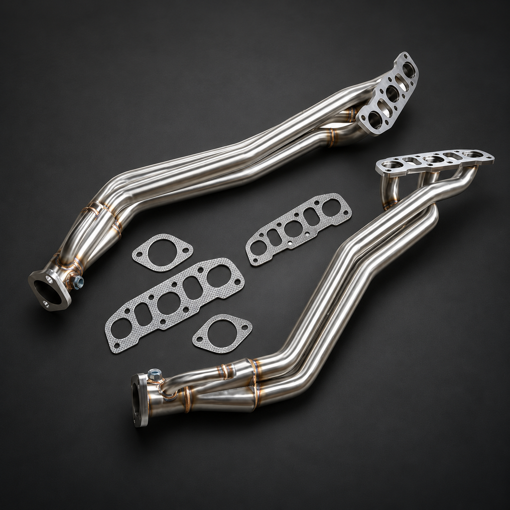 VCTR Performance Nissan 350Z/370Z / Infiniti G35/G37 Long-Tube Exhaust Headers — LHD — view 1
