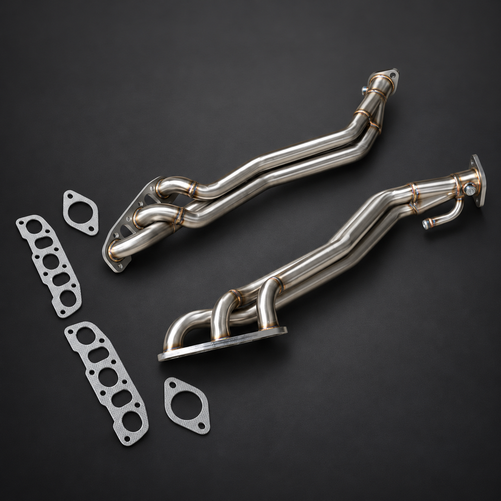 VCTR Performance Nissan 350Z/370Z / Infiniti G35/G37 Long-Tube Exhaust Headers — LHD — view 3