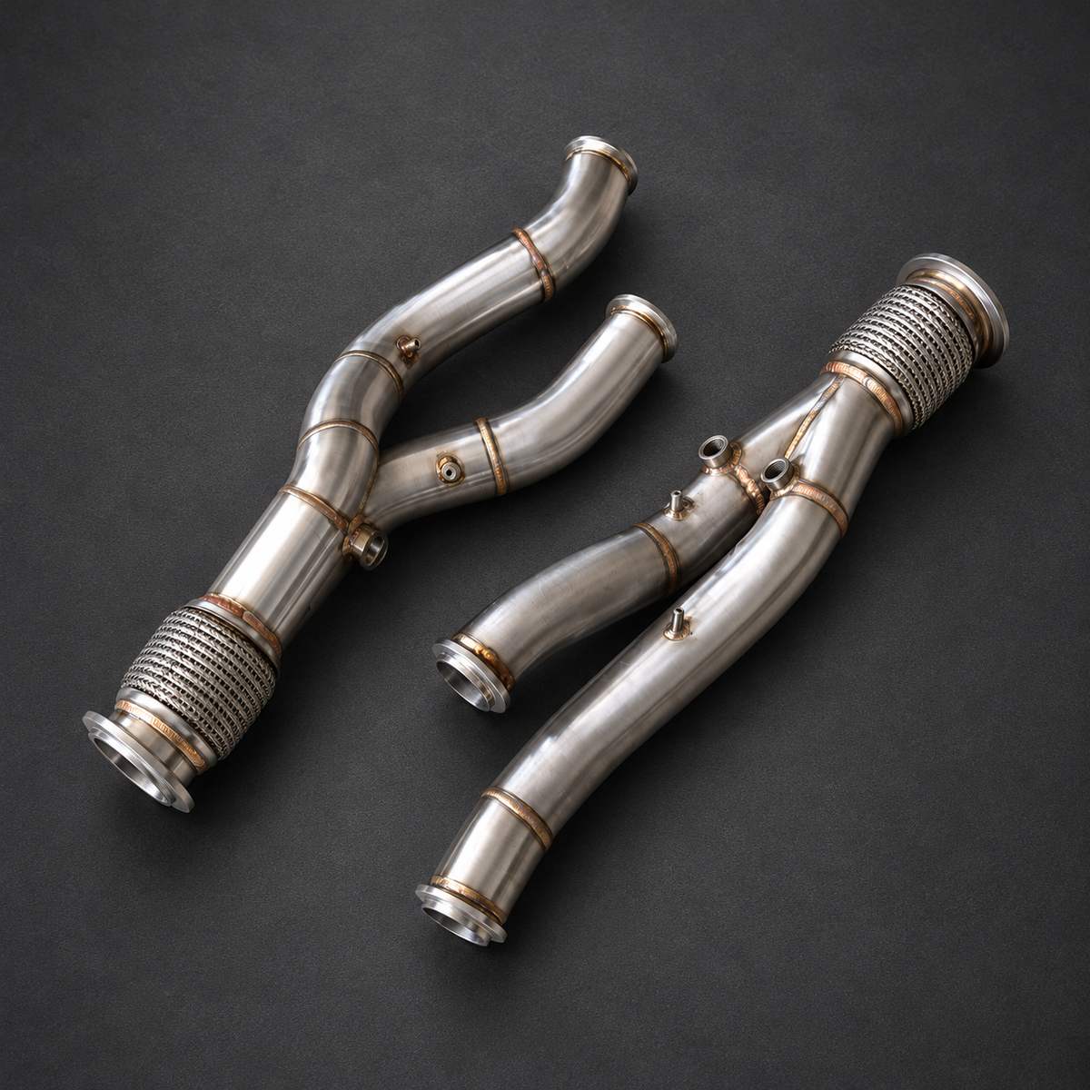 VCTR Performance Lamborghini Aventador LP700-4/LP720-4/LP750-4 SV Downpipe Kit — view 3
