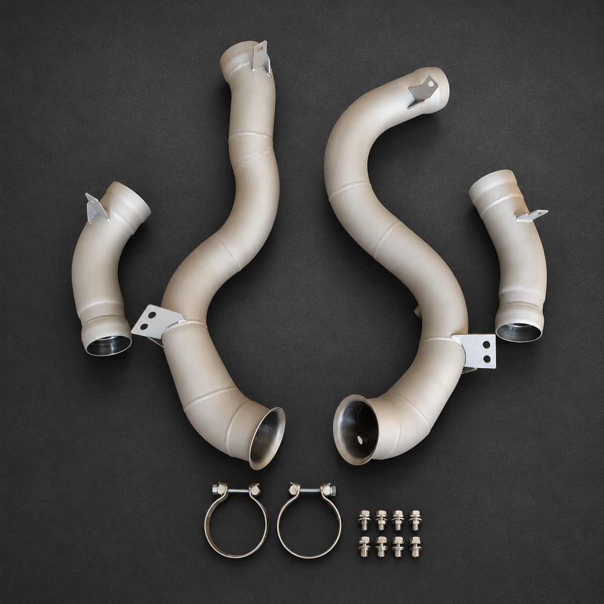 VCTR Performance Mercedes-AMG GLC63 M177 Downpipe Kit — Ceramic Coating — view 2