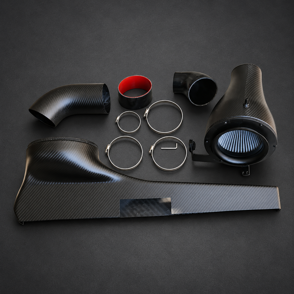 VCTR Performance VW Golf GTI MK8 Carbon Fibre Intake System — Matte Black — view 2