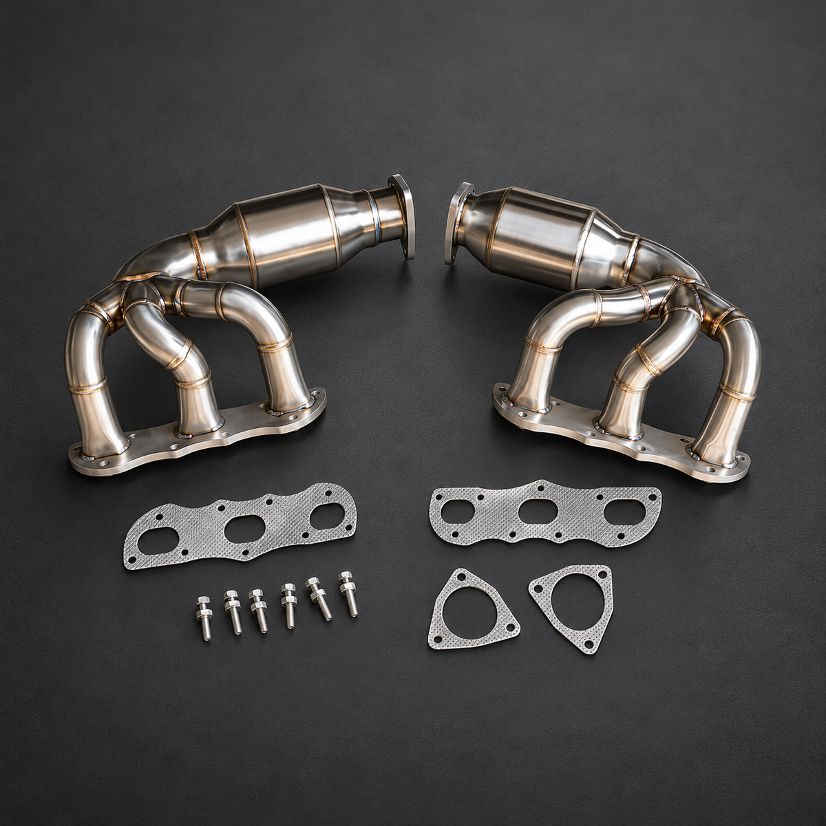 VCTR Performance Porsche 911 991.1 3.4L/3.8L Catted Exhaust Headers — view 1