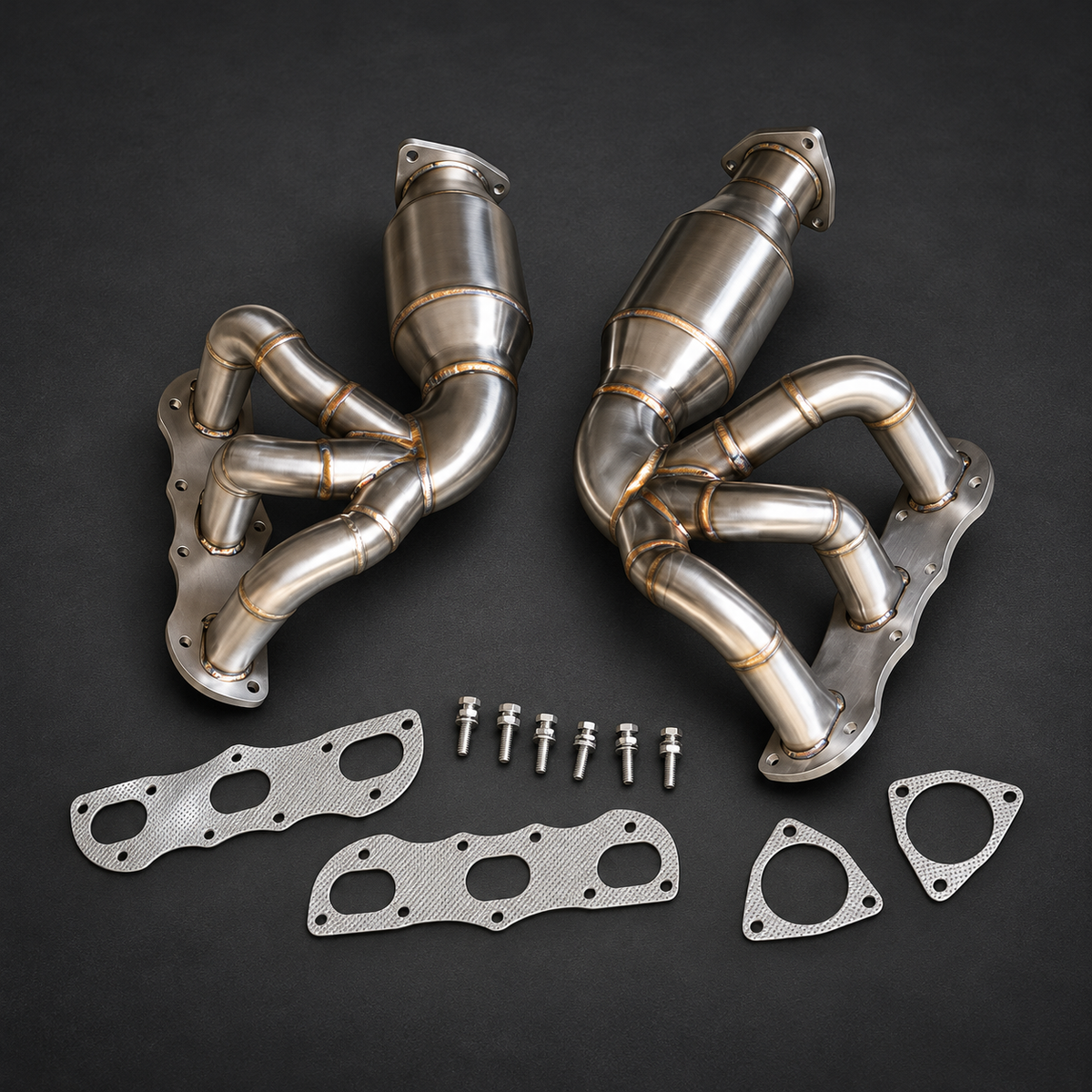 VCTR Performance Porsche 911 991.1 3.4L/3.8L Catted Exhaust Headers — view 2