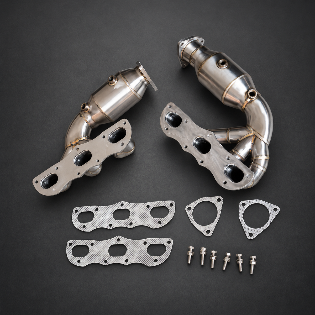 VCTR Performance Porsche 911 991.1 3.4L/3.8L Catted Exhaust Headers — view 3