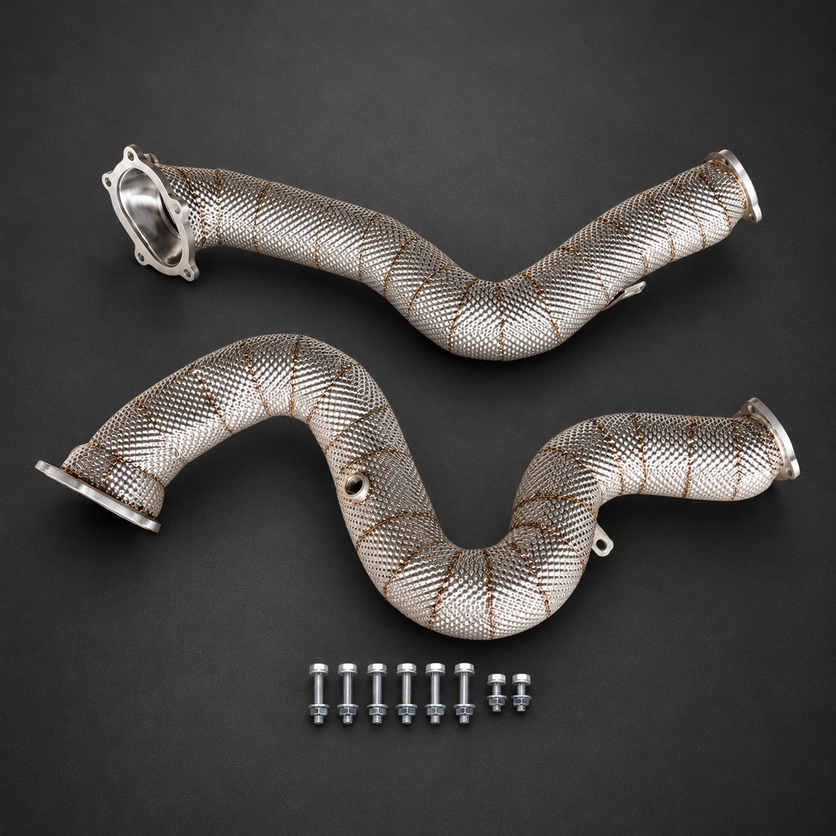 VCTR Performance Audi S6/RS6/RS7 C7 Downpipe Kit — Heat Shield — view 1