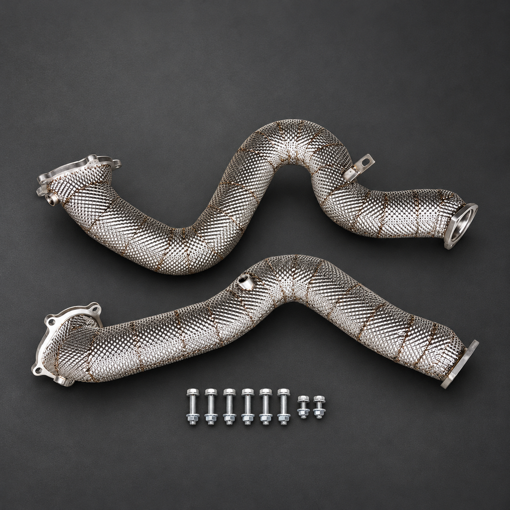 VCTR Performance Audi S6/RS6/RS7 C7 Downpipe Kit — Heat Shield — view 2
