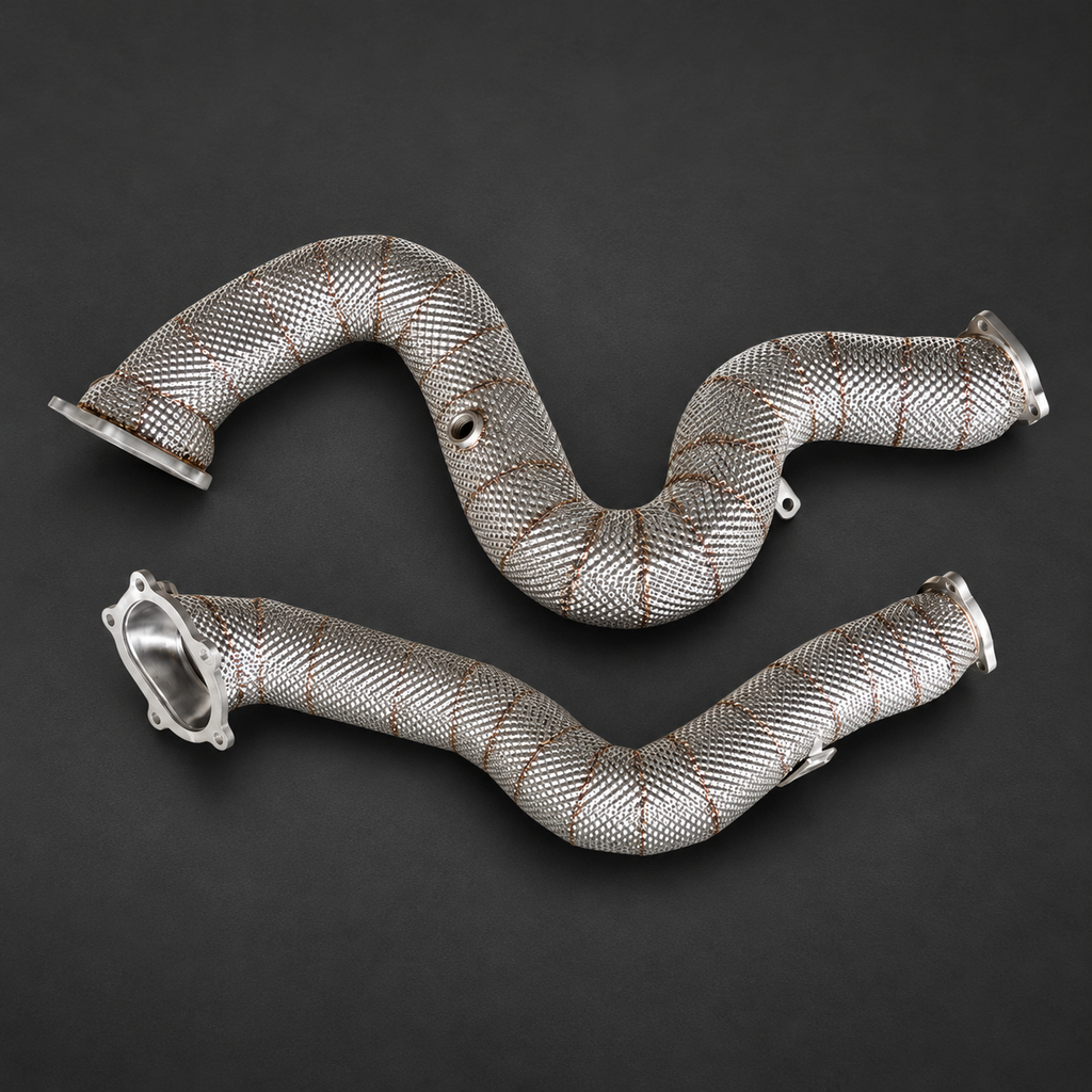 VCTR Performance Audi S6/RS6/RS7 C7 Downpipe Kit — Heat Shield — view 3