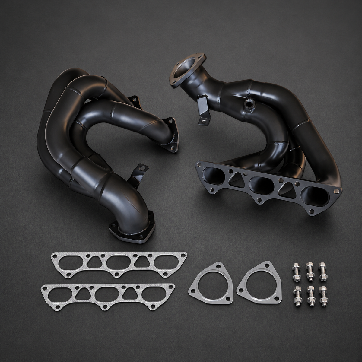 VCTR Performance Porsche 718 GT4 RS / Spyder Exhaust Headers — Heat Shield — view 1