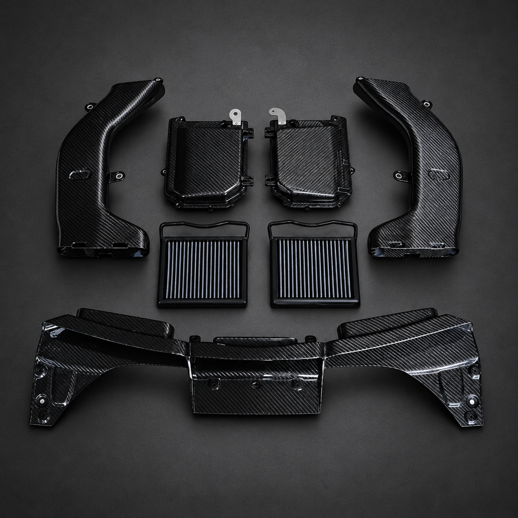 VCTR Performance Mercedes-AMG C43/GLC43 3.0T Carbon Fibre Intake System — view 1