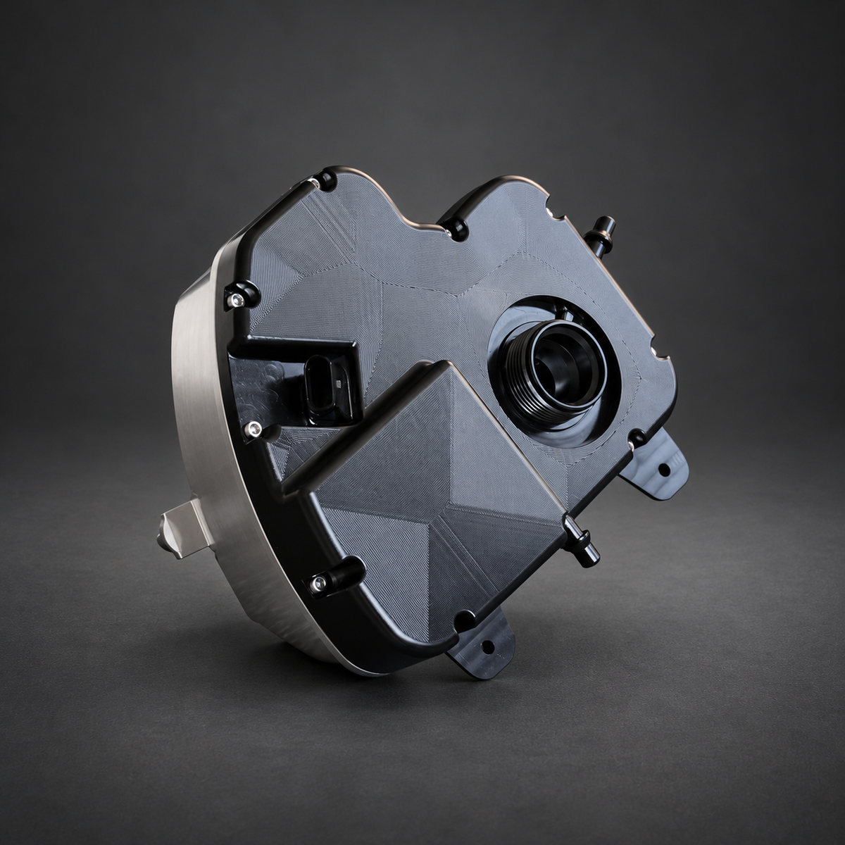 VCTR Performance BMW M5 F90 Billet Coolant Expansion Tank — studio view 2