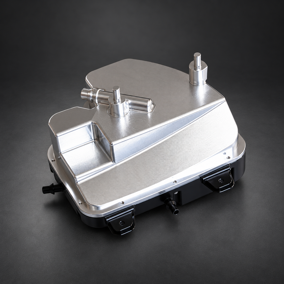 VCTR Performance BMW M5 F90 Billet Coolant Expansion Tank — studio view 3