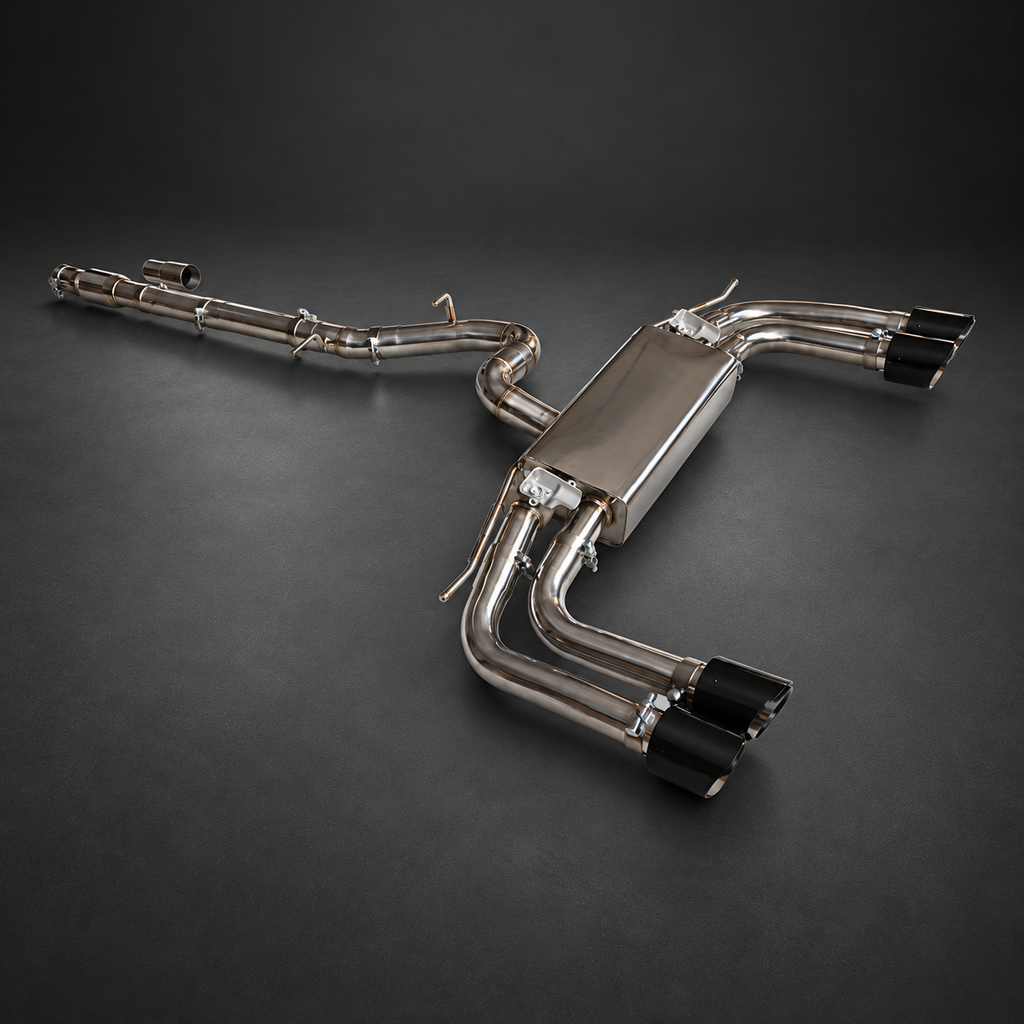 VCTR Performance Audi S3 8V 17+ Catback Exhaust System — studio view 1